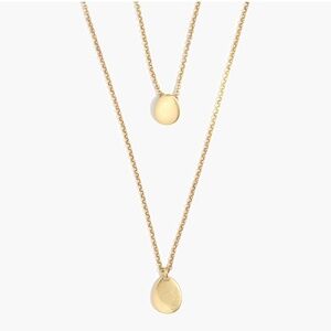J Crew oval charms layering necklace